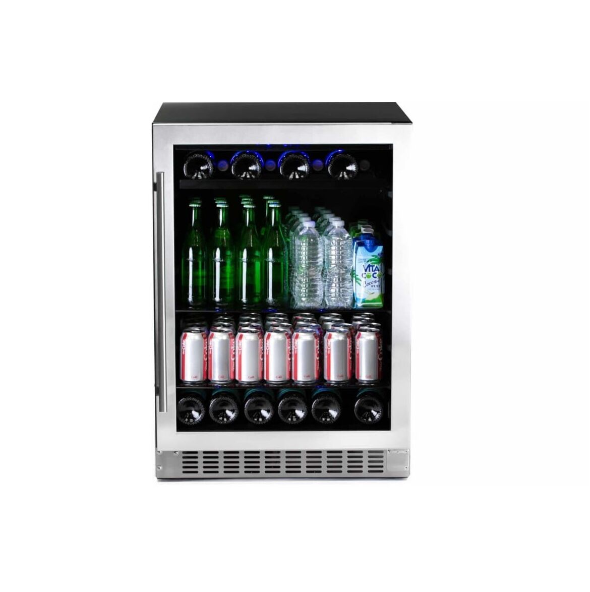 Azure A224BEVS 24 In Beverage Center with Stainless Trim Glass Door